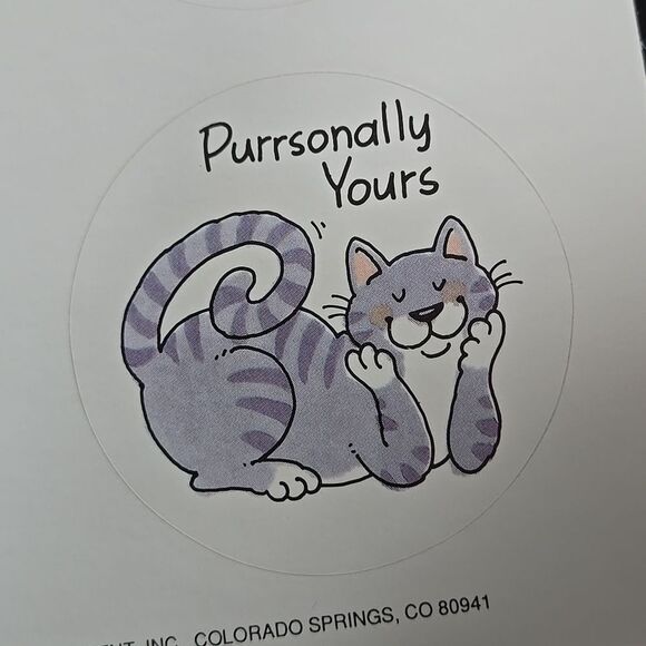 Frazzled Felines 1 Sheet of Cat Stickers Current  1988 Made in USA 6 Total - Picture 3 of 14